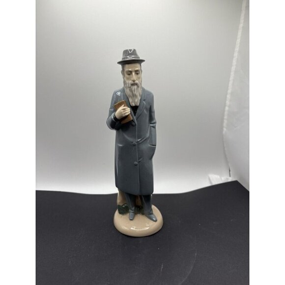 Nadal Lladro Porcelain Rabbi Figurine Judaica Teacher with Book Spain - Picture 1 of 6